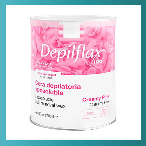 Cera Depilatoria Creamy Pink en Lata 800ml – Depilflax