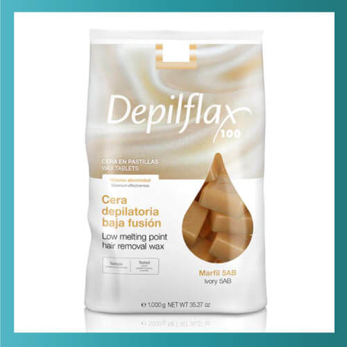 Cera Depilatoria Marfil en Pastillas Chicle 1000g – Depilflax
