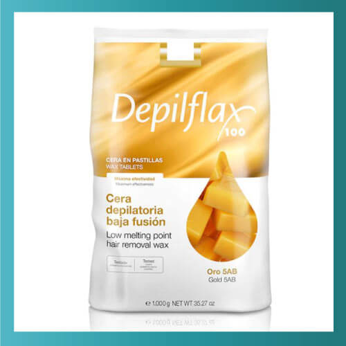 Cera Depilatoria Oro en Pastillas Chicle 1000g – Depilflax