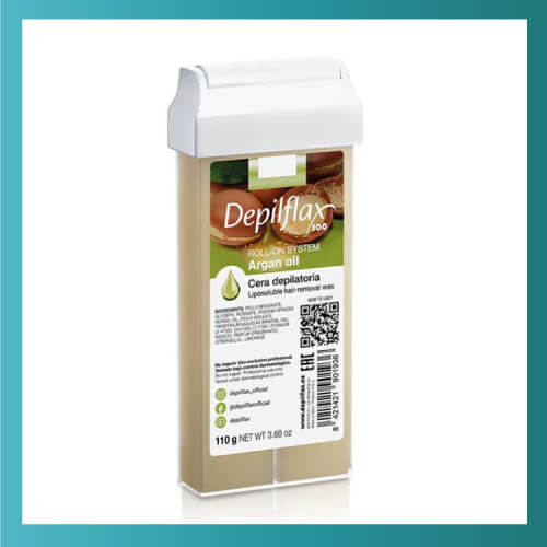 Cera Depilatoria Rollon Aceite de Argán 110g – Depilflax