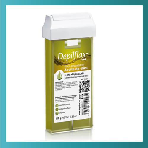 Cera Depilatoria Rollon Aceite de Oliva 110g – Depilflax