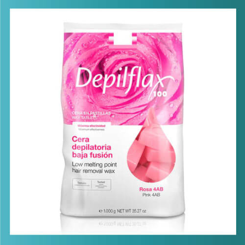 Cera Depilatoria Rosa en Pastillas Chicle 1000g – Depilflax