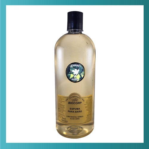 Espuma Baño Jazmín Con Aloe Vera 1000g - Biocorp