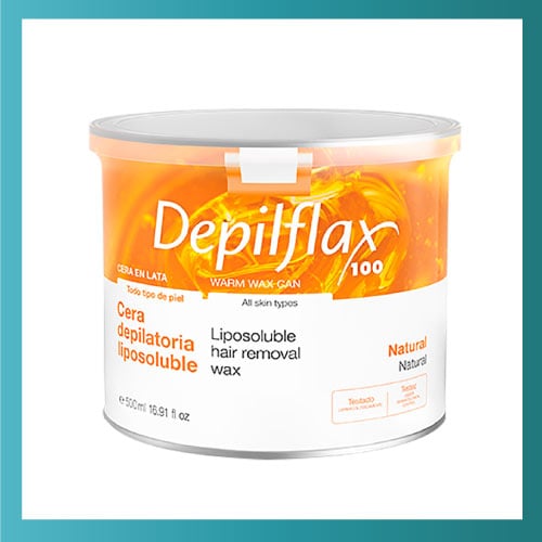 Cera Depilatoria Natural en Lata 500ml - Depilflax